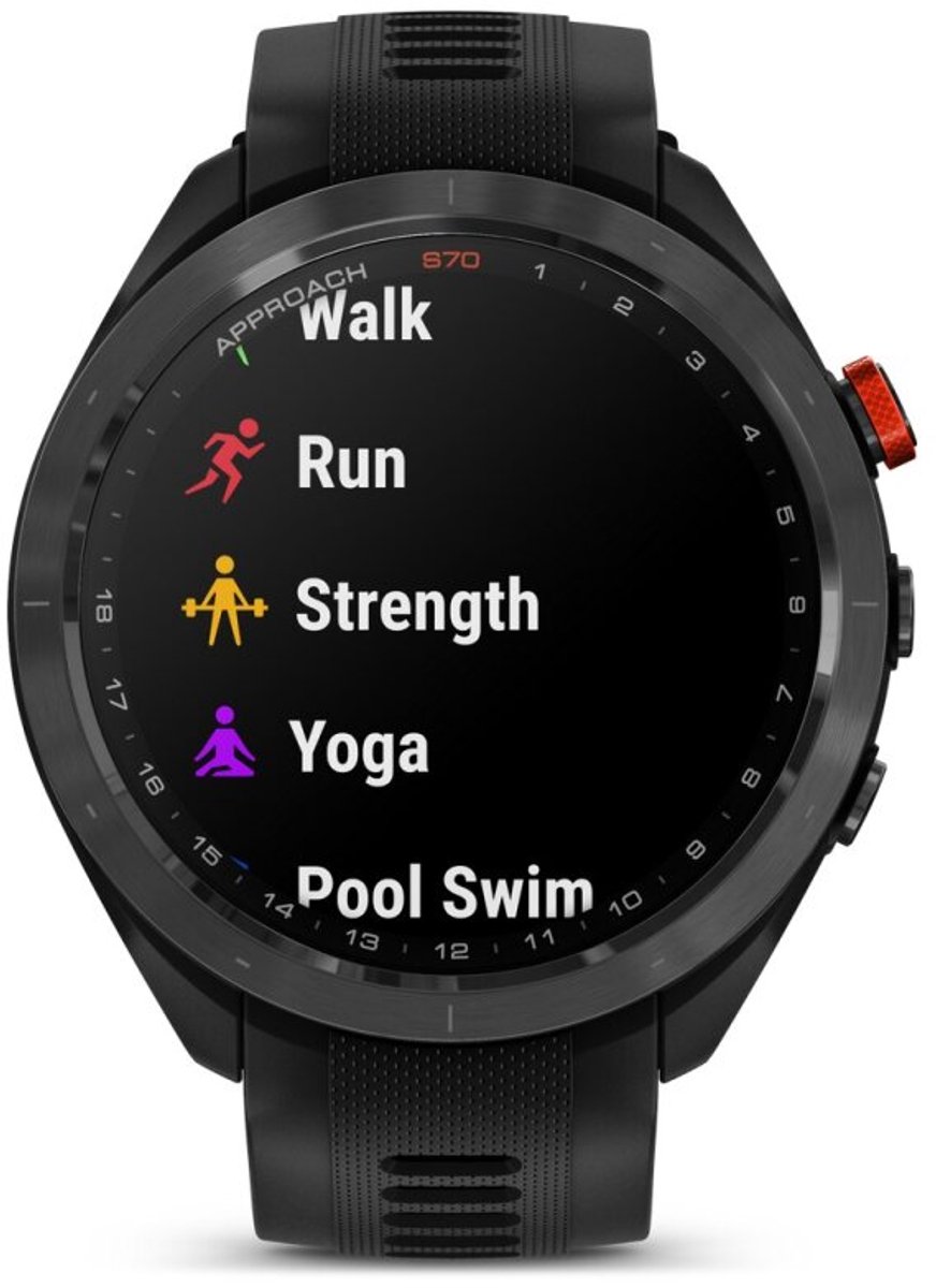 Garmin Approach S70 Premium GPS Golfhorloge 47 mm - Zwart - afbeelding 3