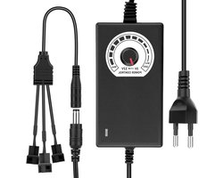 3-Pin PWM Fan Controller met 12V Voeding, AC naar DC Converter, Ventilator Snelheidsregeling en Module voor Koeling