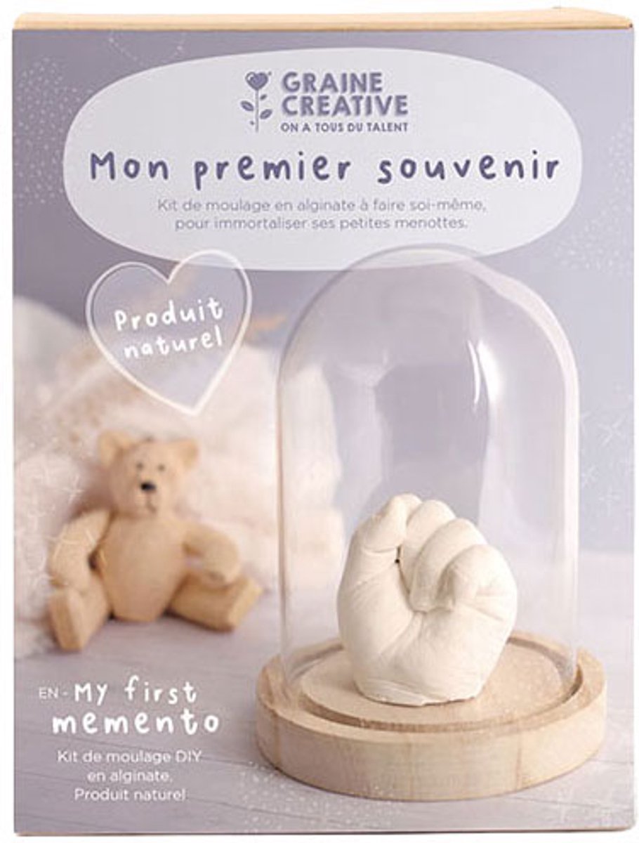 Graine Creative gips gieten set baby handafdruk herinnering.