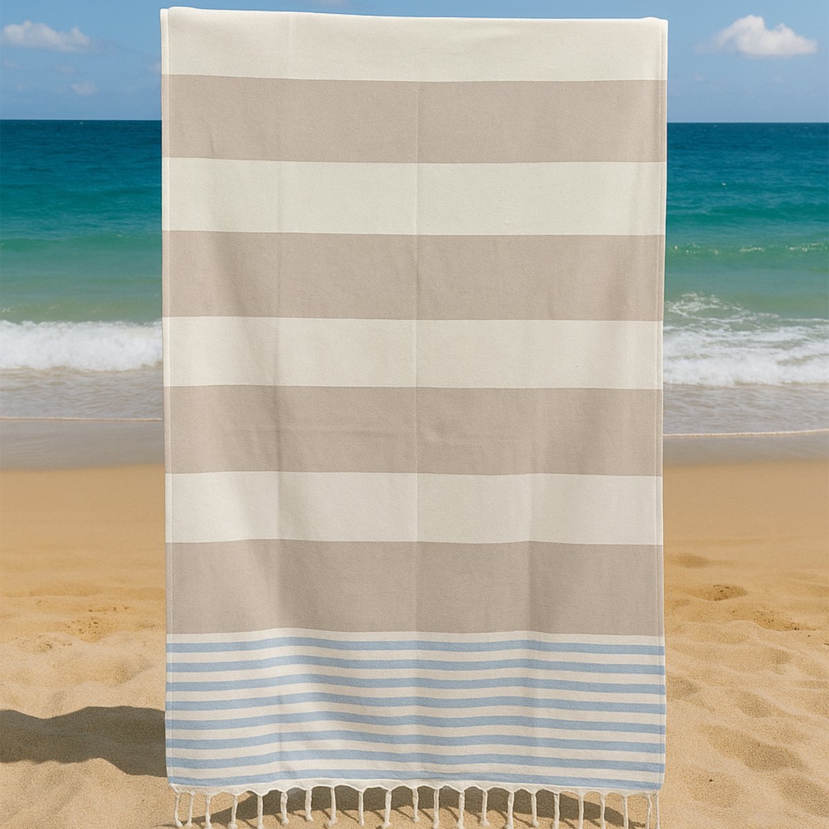100% Katoenen Colorloop Hamamdoek – Turkse Handdoek & Strandlaken – Voor Sauna, Spa en Wellness