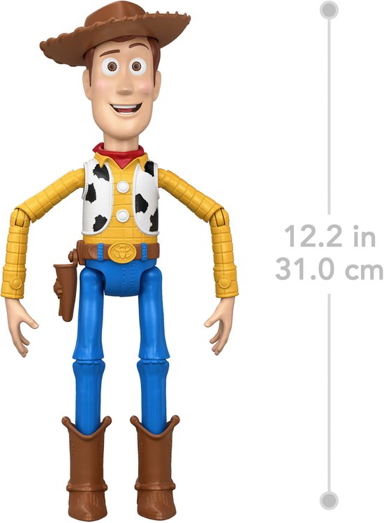 Disney en Pixar Toy Story 5 Rennende Woody actiefiguur van 30 cm, meer dan 50 geluiden van Disney — afbeelding 5