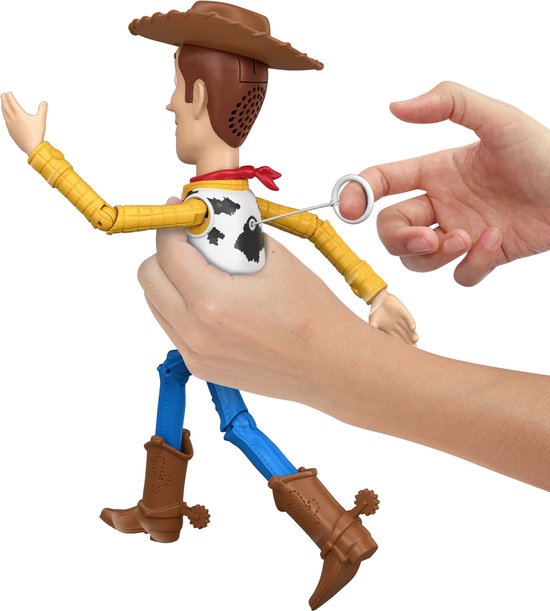 Disney en Pixar Toy Story 5 Rennende Woody actiefiguur van 30 cm, meer dan 50 geluiden van Disney — afbeelding 3