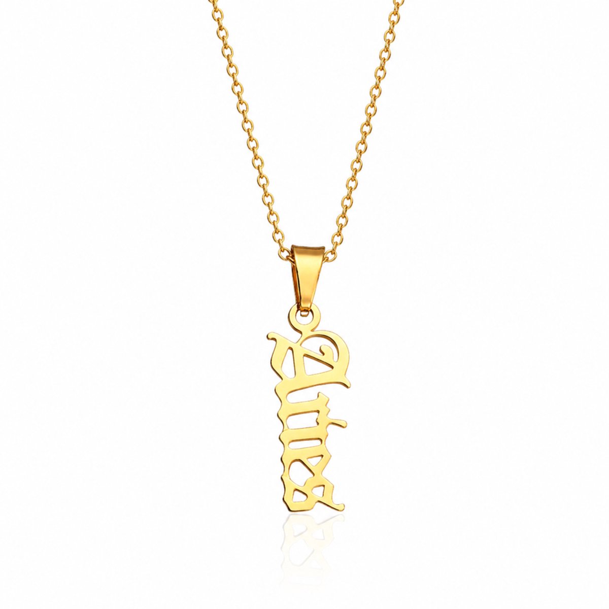 MoodLux Sterrenbeeld Ketting - Ram - Aries - Goud - RVS - 50cm Halsketting met Zodiac Hanger - Mannen & Vrouwen – 12 Sterrenbeelden – Perfect Cadeau