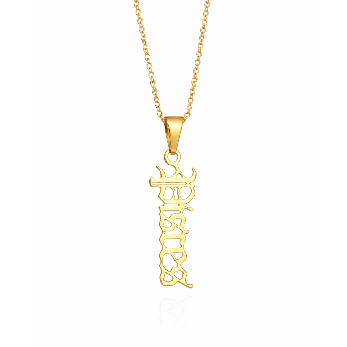 MoodLux Sterrenbeeld Ketting - Vissen - Pisces - Goud - RVS - 50cm Halsketting met Zodiac Hanger - Mannen & Vrouwen – 12 Sterrenbeelden – Perfect Cadeau