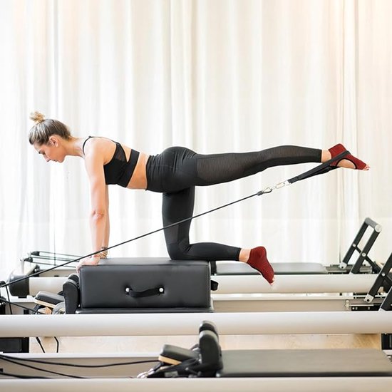 Yogasokken voor dames, antislip, open teen, pilates-sokken, ademend, antislip sokken voor thuis, training, sport, ballet, dans, trampoline, ziekenhuis, maat 35-42, 2 paar — afbeelding 5