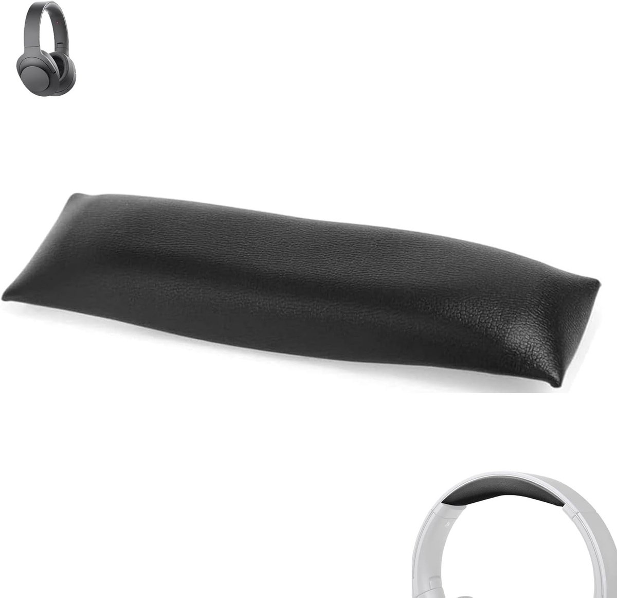 Comfortabele Hoofdband Kussen voor Draadloze Hoofdtelefoons, Vervangende Oorkussens van Leer voor Sony MDR-100 en WH-H900N