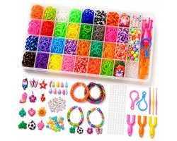 BOTC Loombandjes Starterspakket - 1800-Delig - 30 Kleuren - Loomelastiekjes - Loomen - Loom Pakket