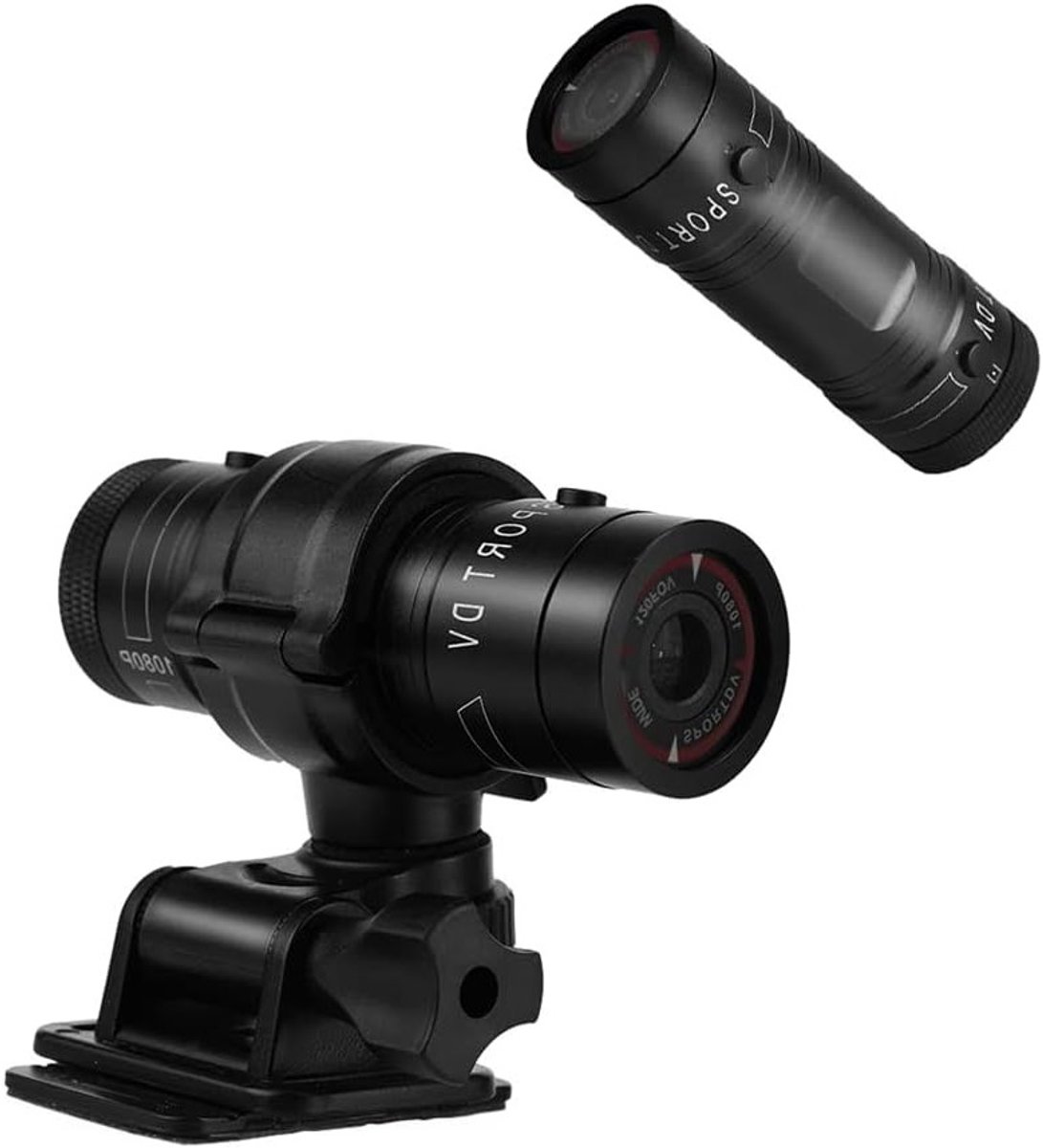 Draagbare Full HD 1080P Mini Sportcamera - Waterdichte Camera voor Fietsen, Auto en Buitenavonturen, Ideaal voor Extreme Sporten en Helmbevestiging