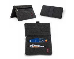 Champ Shag Etui - Tabak Etui - Stoffen Tabakzakje - Meerdere Vakken - Unisex - Grijs