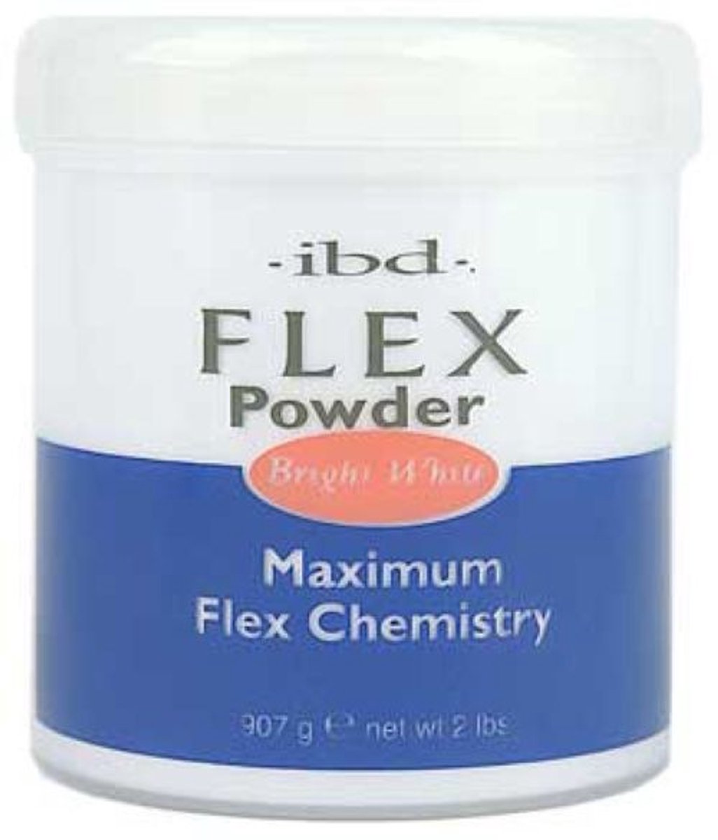 Ibd Flex powder Nagels bright white 907 gr