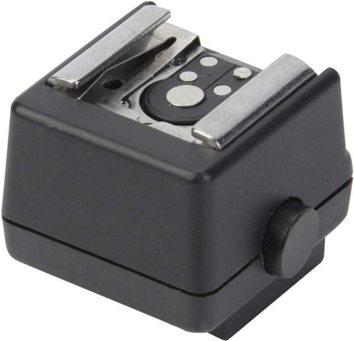 Flitsschoen Adapter - Camera Converter - Synchroniseer Flits - Metaal en Kunststof - Mini Formaat - Zwart