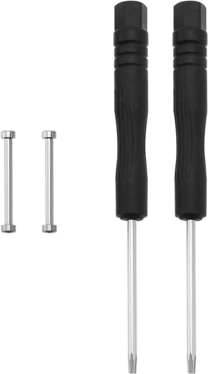 Horlogeband Reparatieset - Metalen Schroef Staven - Zilver - Schroevendraaiers - Compatibel - Set met Lug Link Pins - Reparatieset voor Horlogebanden - Geschikt voor Garmin Fenix Forerunner220 230 235 620 735XT, Zilver.