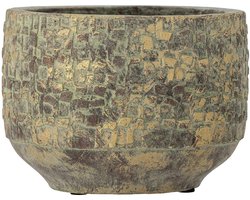 Bloomingville Bloempot terracotta groen Mawi 22cm