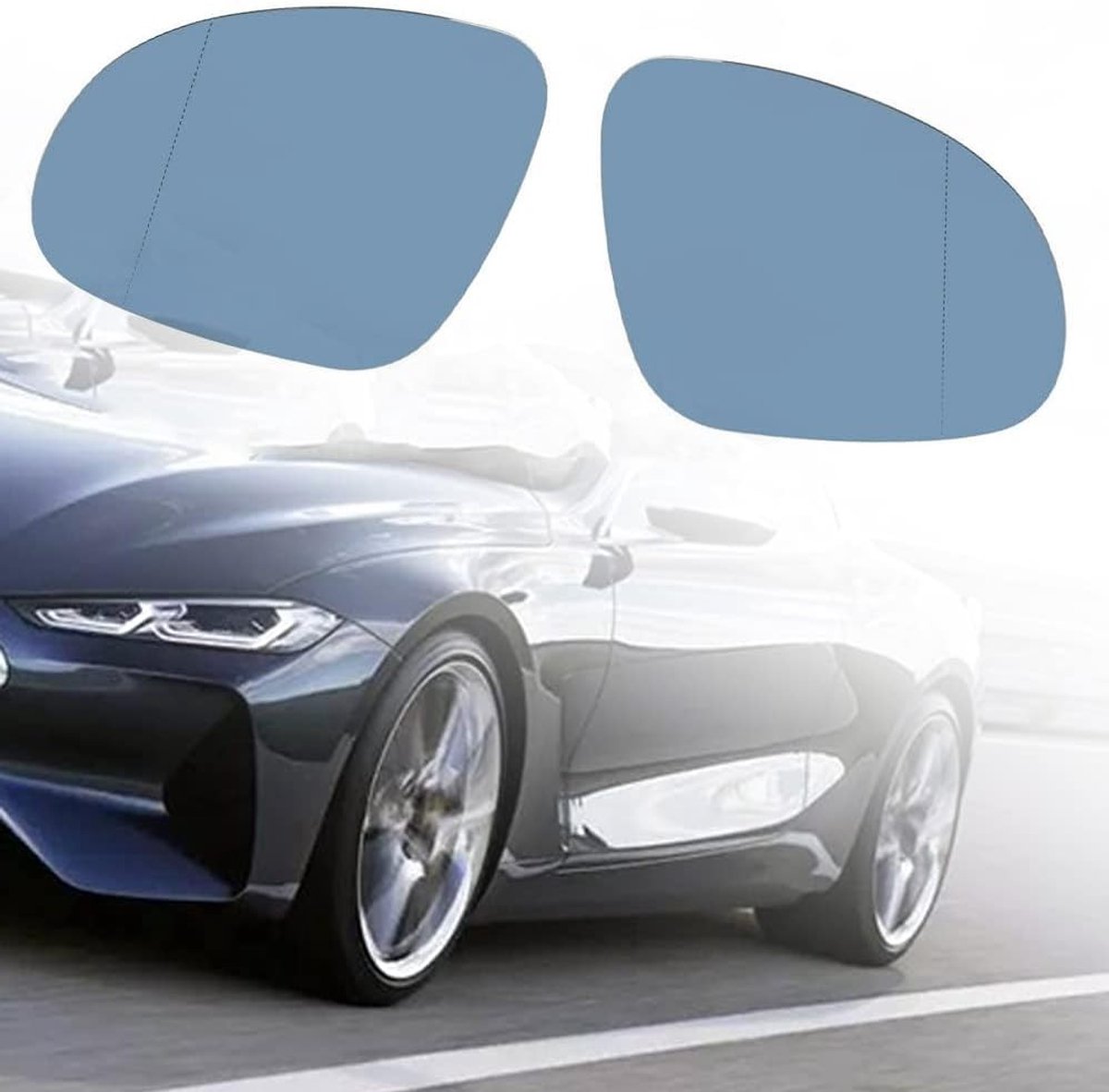 Spiegels voor zijspiegels van auto’s, links/rechts, geschikt voor diverse modellen zoals Golf, Jetta en Passat, vervangingsglas 3C0857521, 3C0857522