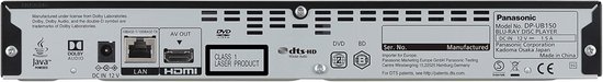 Ultra HD Blu-ray Speler - 4K Mediaspeler - Home Cinema - HDR10+ Compatibel - Compact Ontwerp - Zwart — afbeelding 3
