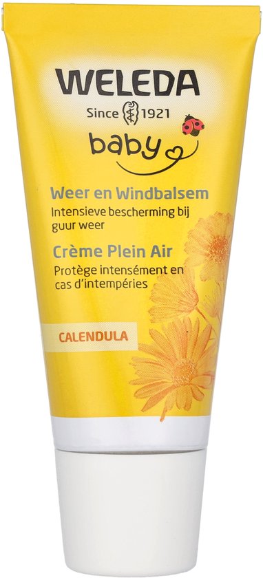 WELEDA Baby Weer en Windbalsem - Calendula - Intensieve Verzorging bij Guur en Koud Weer - Vormt Natuurlijke Beschermlaag Zonder Huid Af Te Sluiten - 100% Natuurlijke Ingrediënten - 30ml