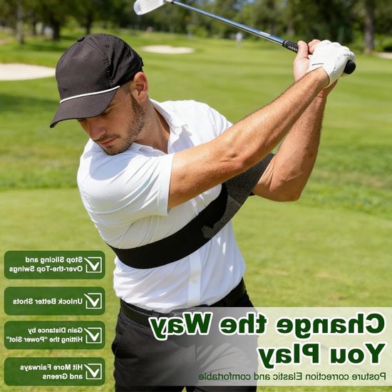 Verstelbare golf-trainingshulp armband voor vliegcorrectie en stabiliteit, ideale golfaccessoires voor beginners en ervaren spelers — afbeelding 4