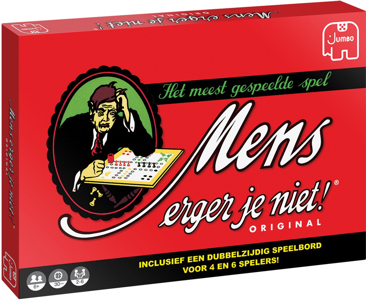 Bol.com Jumbo - Mens Erger Je Niet! - Bordspel - Vanaf 6 jaar aanbieding