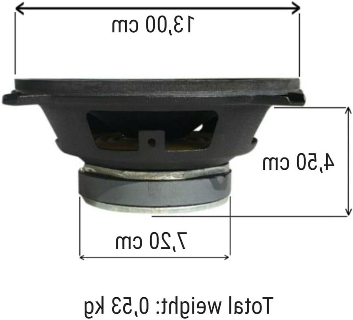 Woofer Componenten Set - Auto Speaker - Auto Audio Upgrade - 50 Watt RMS Vermogen - 13 cm Diameter