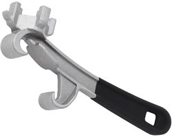 Emmer Opener - Deksel Tool - Verf Emmer Openen - Multifunctioneel Aluminium - 27 Centimeter - Zilver Zwart