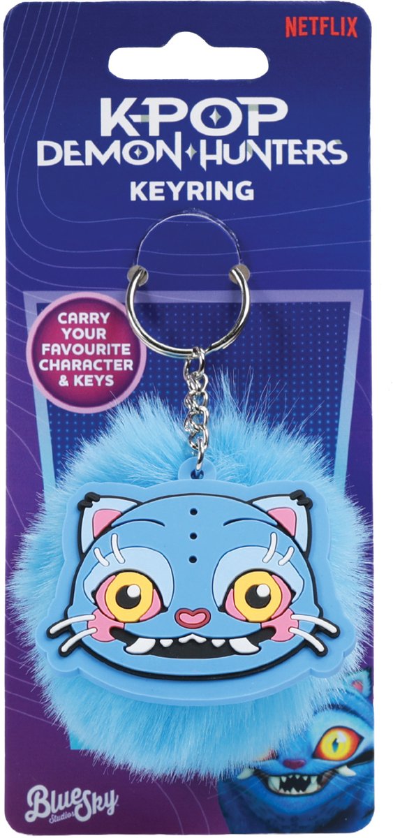 KPop Demon Hunters Pom Pom Keychain Derpy