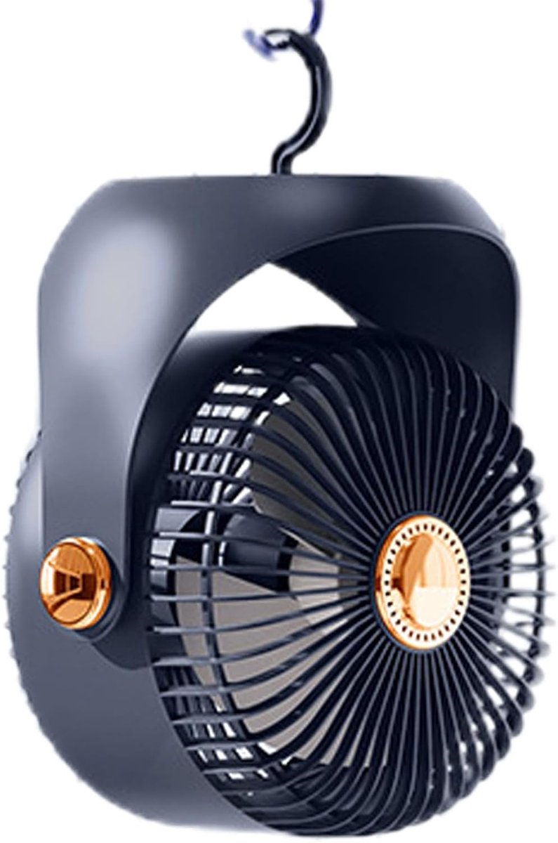 Draagbare Ventilator - Camping Ventilator - Binnen Luchtcirculatie - Ultrastil Ontwerp - 22.5cm Diameter - Blauw