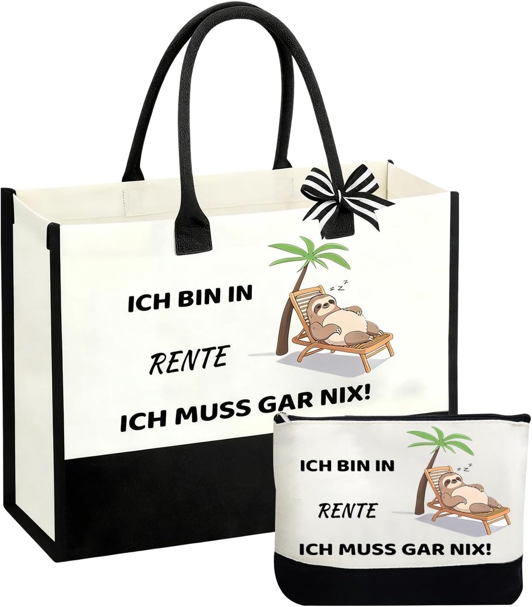 Cadeauset Dames - Afscheid Collega - Boodschappen & Make-up - Duurzaam Canvas Materiaal - 42.5 x 19 x 30 cm