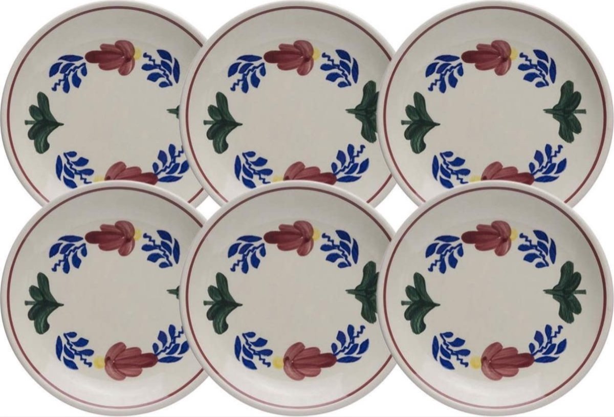 Boerenbont Petit Four Schaaltje - Ø 11 cm - 6 stuks