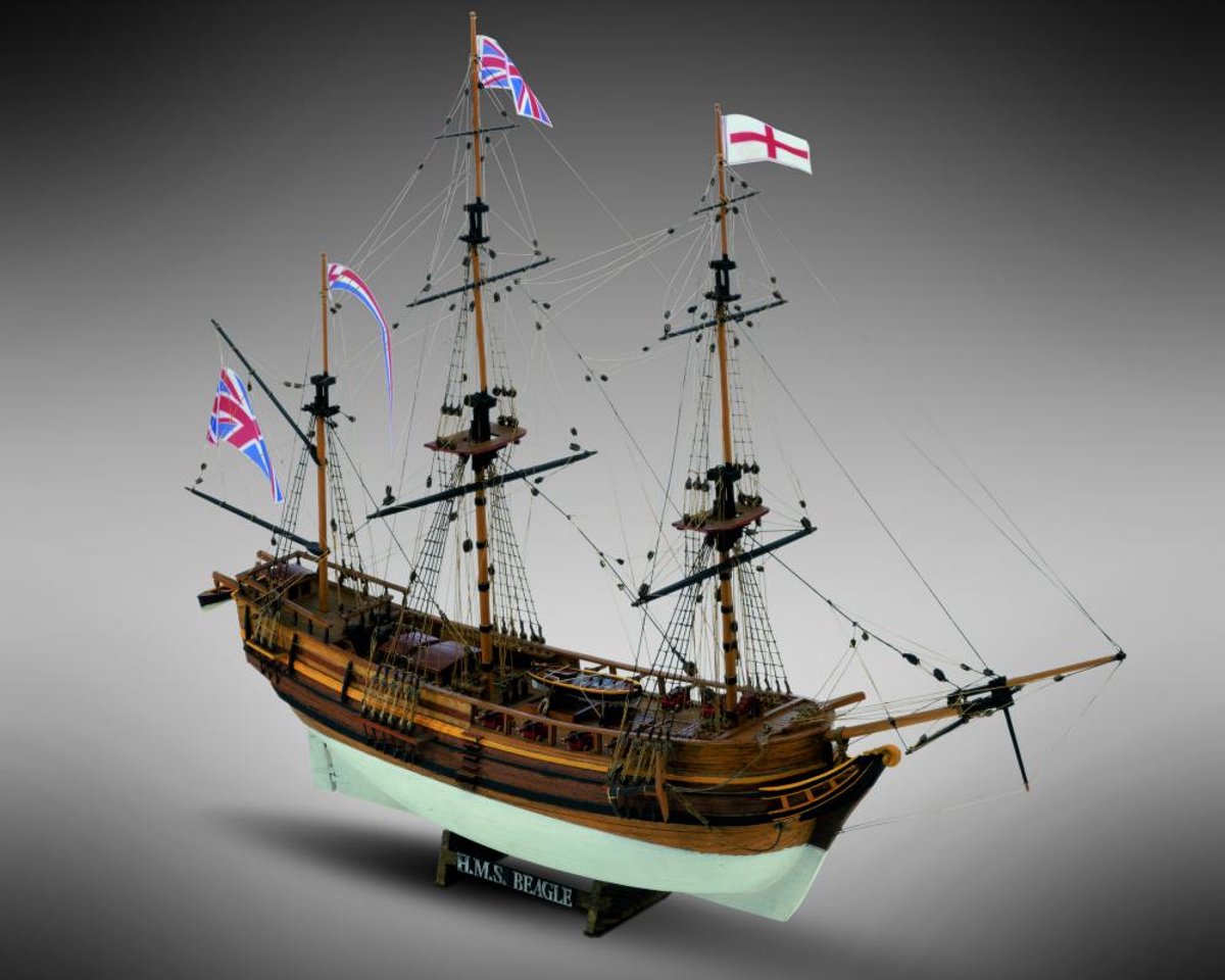 Mamoli MV20 HMS Beagle houten scheepsmodel schaal 1:64 DIY
