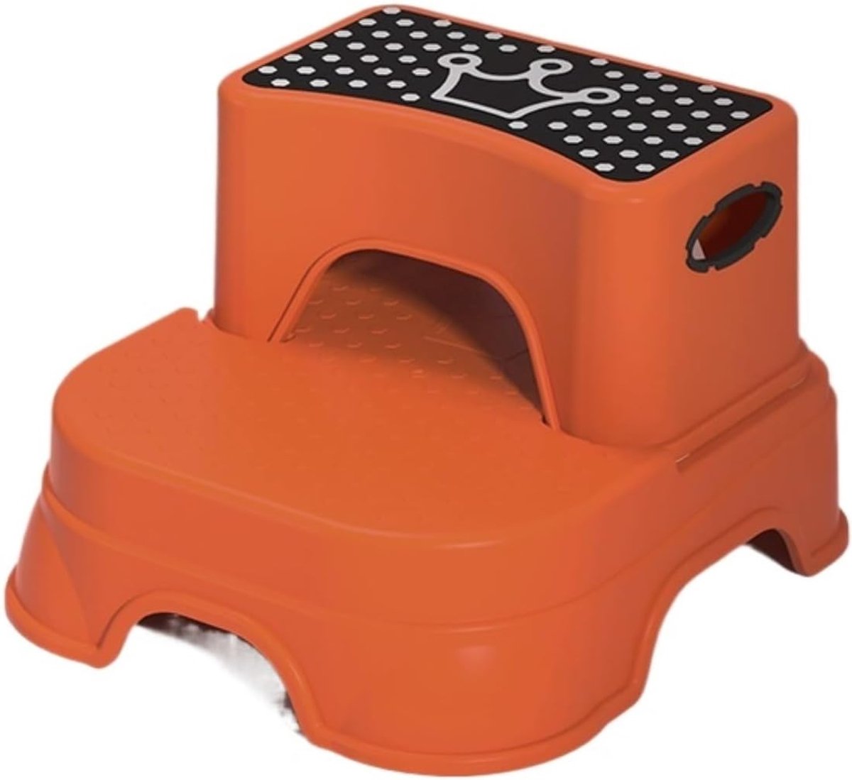 Kinder Opstapje - Peuter Krukje - Zindelijkheidstraining - Antislip Dubbellaags - 72 x 38 x 62 cm - Oranje