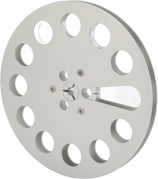 Lege 1/4 7 Inch Tape Reel met 11 gaten, universele open reel voor geluidstape, aluminium opname reel voor NAB en audio-opnames — afbeelding 5