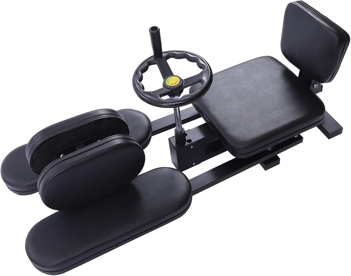 Beenspreider Trainer - Rekmachine Flexibiliteit - Yoga Ballet Fitness - Verstelbaar tot 180 graden - 92.5x28x43.8 cm - Zwart