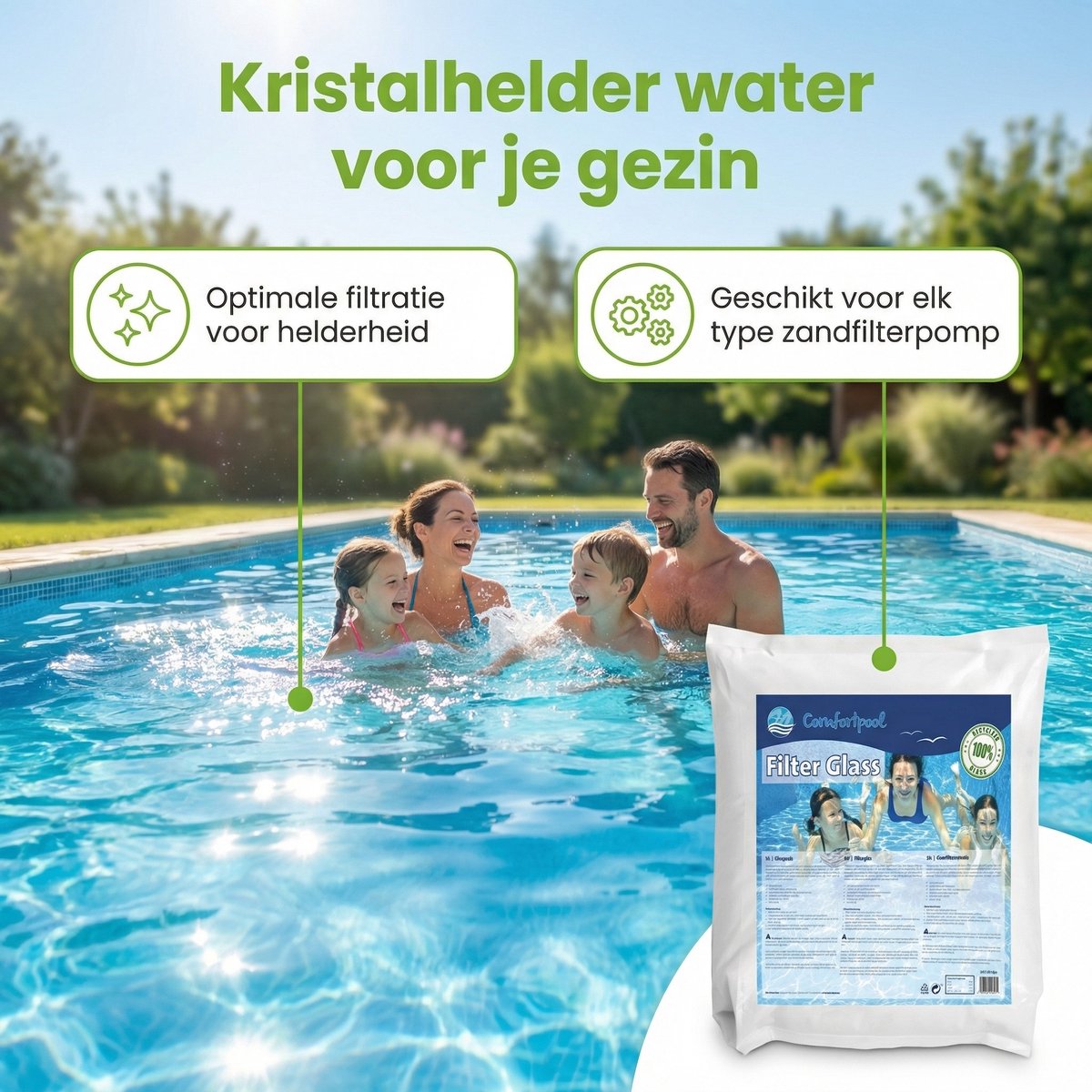 Intex 26646GS Zandfilterpomp - SX2100 - 6000 liter per uur inclusief Filterglas (2 stuks) en Testrips – foto 8