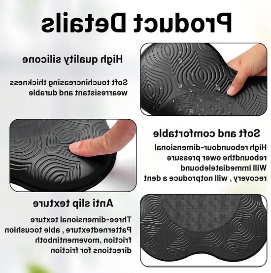 Dailygoods - Yoga Kniekussens Set van 2 - Dikke Ergonomische Kussens van Dailygoods — afbeelding 2