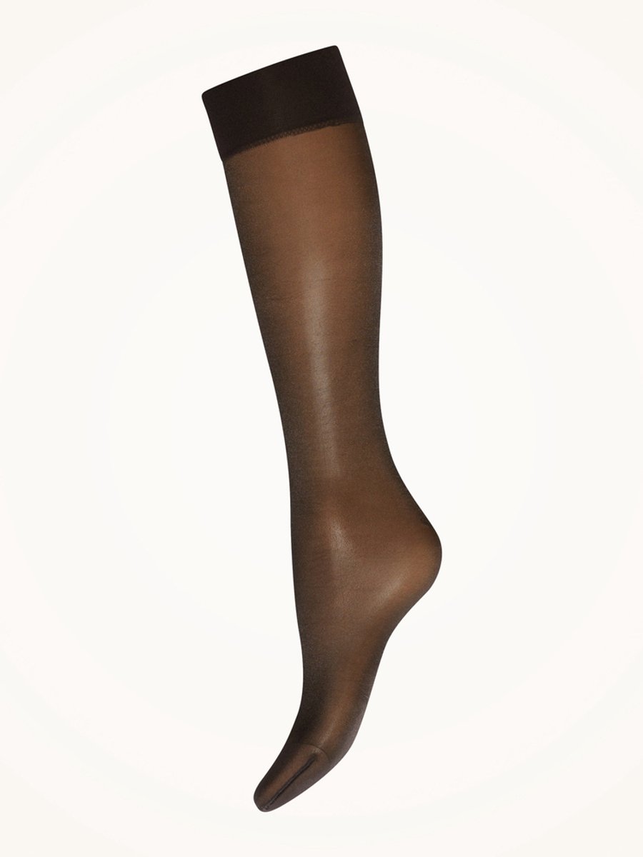 Satin Touch 20 Knee-Highs - nearly black