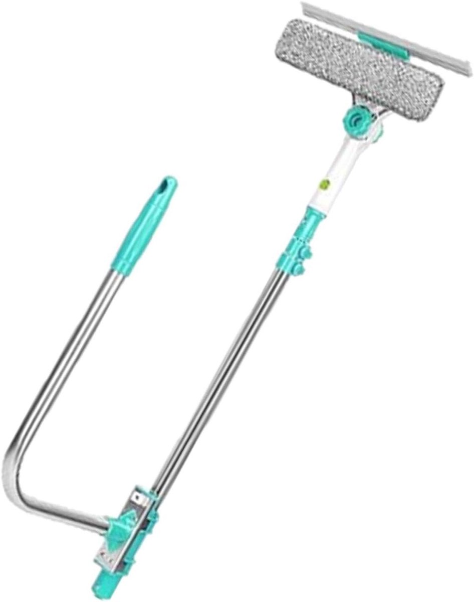 Raamtrekker U-vormig - Raamwisser Telescoop - Ramen Schoonmaken - 180 Graden Draaibaar - 72-110 cm - Meerkleurig