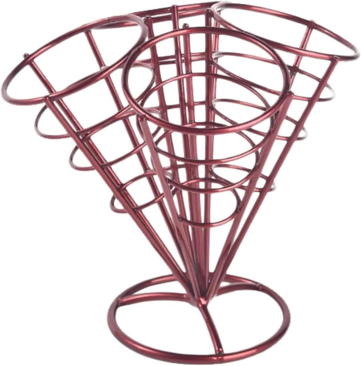Ice cream cone holder, French fried chicken rack for desserts Popcorn ice cream rack(Rosso)