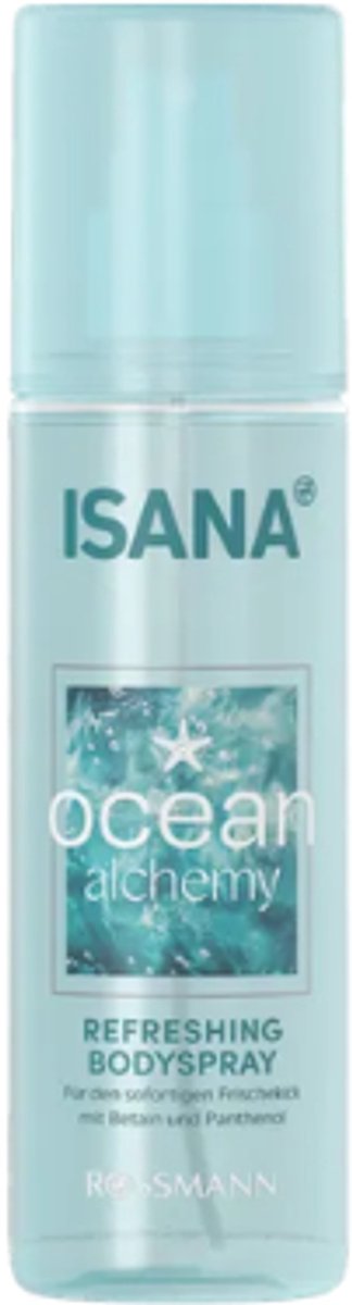 Isana Bodyspray Ocean Alchemy | 1x 200 ml - Frisse Oceaangeur - Met Betaïne & Panthenol | Bodymist - Limited Edition 2026