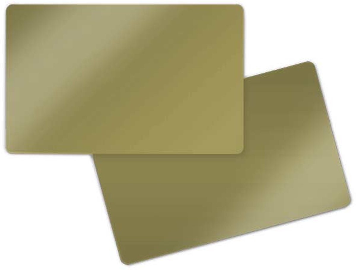 PVC card Goud glans (100 stuks)