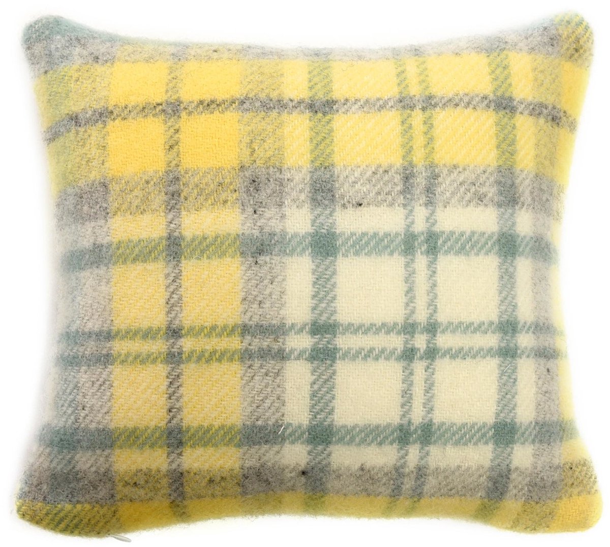 WOOOL® Kussen - COTTAGE Check (Ocean) - 50x50cm - 100% Wol