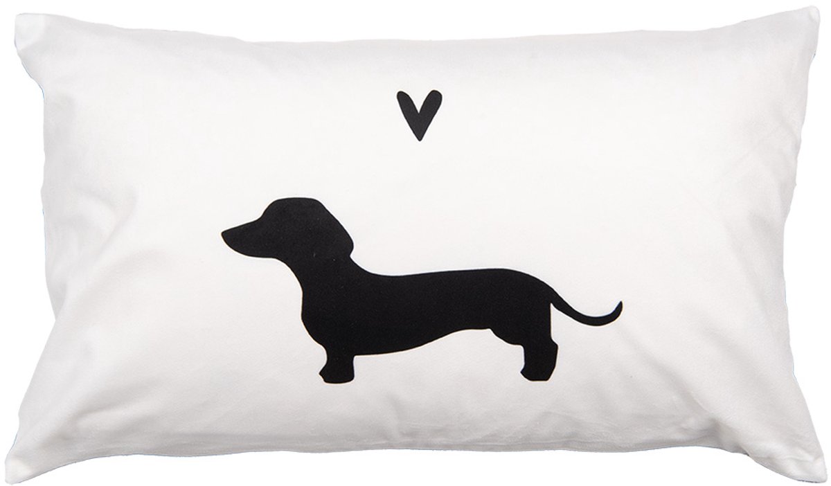 Clayre & Eef Sierkussen Wit Synthetisch Hond