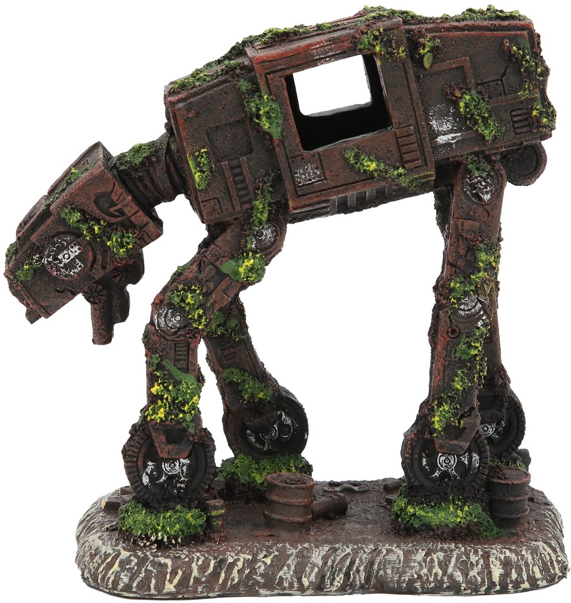 Dailygoods- Aquariumdecoratie Robothond - Synthetische Hars Ornament - Visuele Aantrekkingskracht - Corrosiebestendig - Ecolologisch Veilig - Makkelijk te Reinigen - Aquariumornament