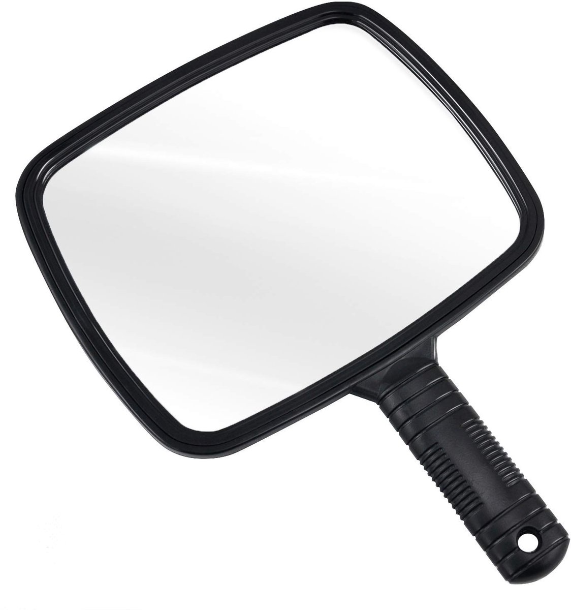 Dailygoods- Handspiegel Professioneel - Make-upspiegel - Kappersspiegel - Handspiegel met Handvat - Groothoek 20 x 17,5 cm - Geschikt voor Salongebruik - Make-up Spiegel