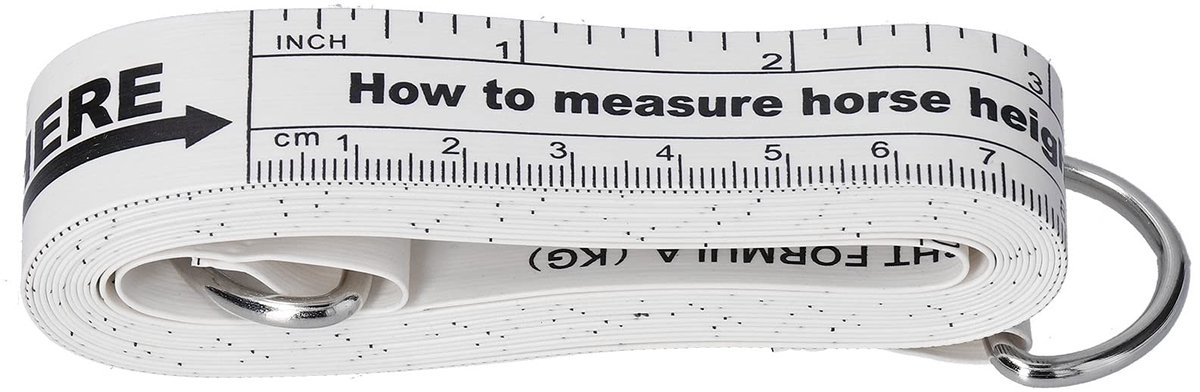 Dailygoods- Meetstok 2.42 M Waterdicht - Gewichtslint - Dubbelzijdig - Scheurbestendig - PVC - Voor Boerderij - Gewichtlint