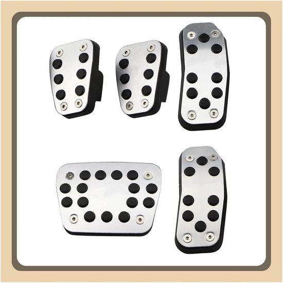 Autopedaal Auto Pedaal Cover Gaspedaal Gas Pedalen Pads Aluminium Rubber Voor Ford Voor Fiesta MK7 2009-2015 Voor Ecosport 2012-2017(MT without Rest) van Ford — afbeelding 2