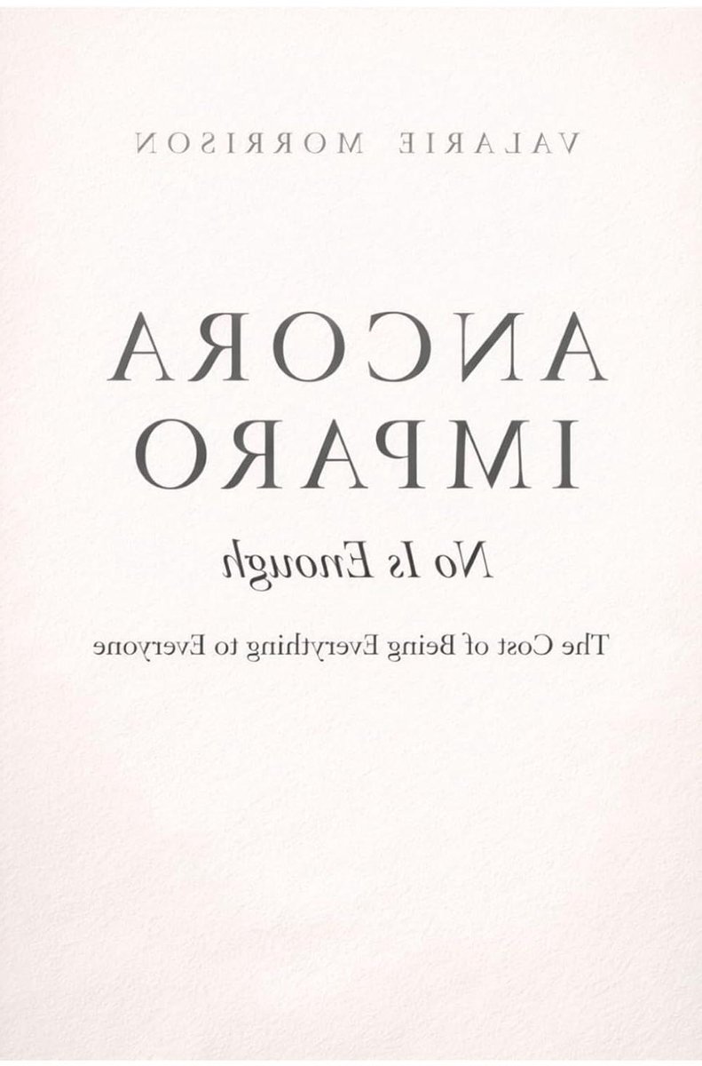 Ancora Imparo No Is Enough: The Cost Of Being Everything to Everyone