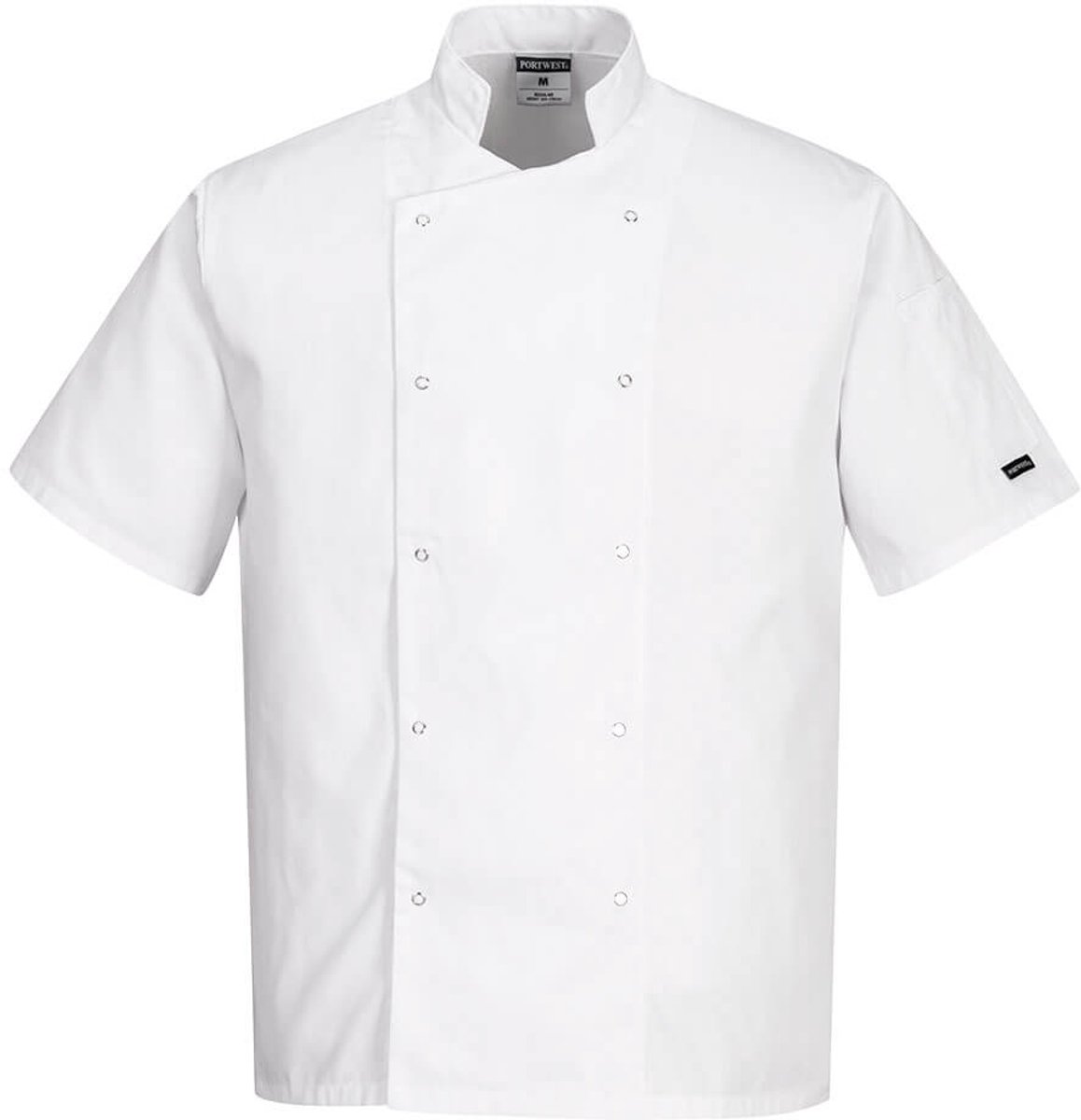 Portwest Cumbria Koksjas korte mouw C733 - Wit - XL