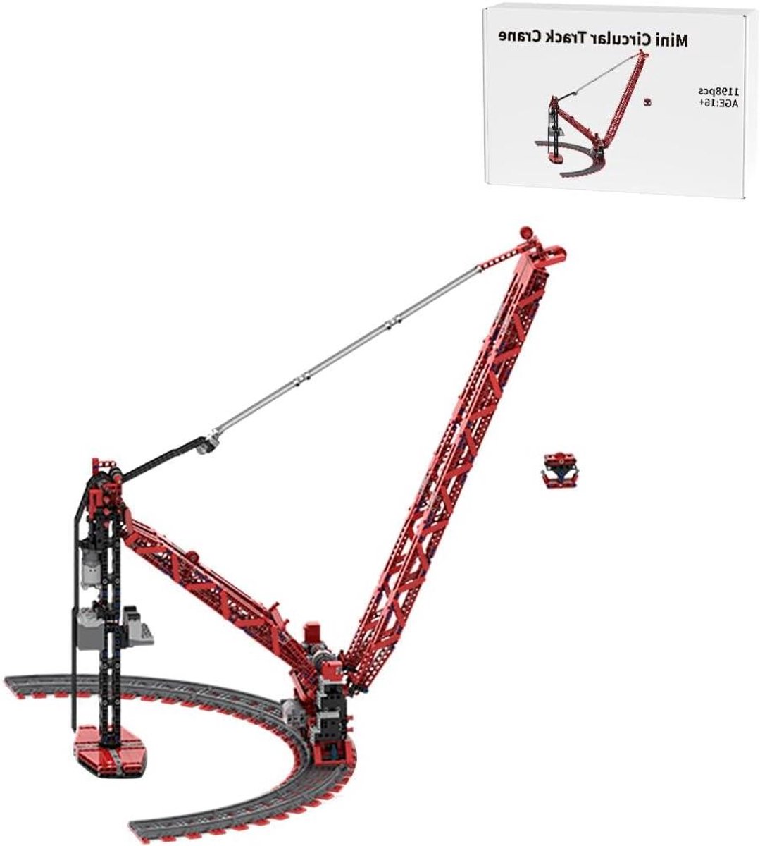 Bouwstenen Kraanmodel - Technisch Speelgoed - Model Bouwen - Gedetailleerd Ontwerp - 1198 Stuks - Rood