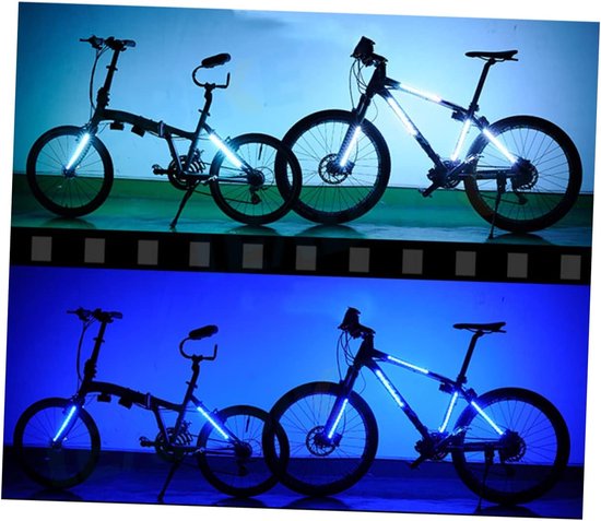 Fietsverlichting Set - Wieldecoratie Lampjes - Fiets Versieren - Meerdere Kleurstanden - 8 x 6 x 3.8 cm - Multicolor — afbeelding 5