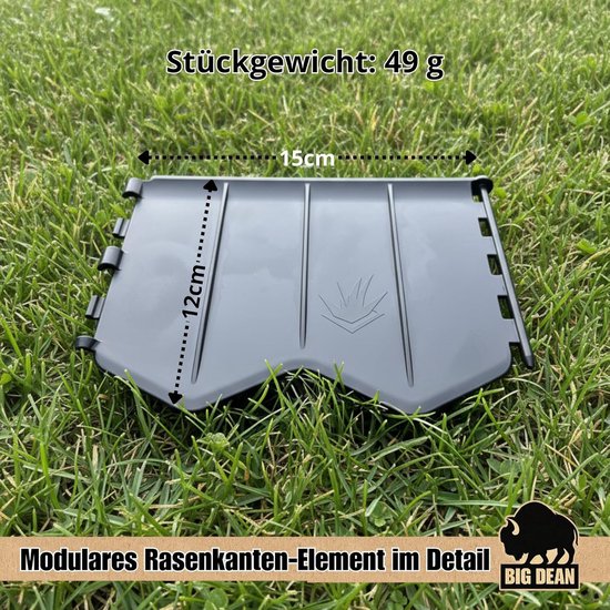 Graskant Begrenzer - Tuinrand Afscheiding - Tuin Vormgeven - Wortelblokkerend Ontwerp - 103 Meter - Antraciet — afbeelding 4